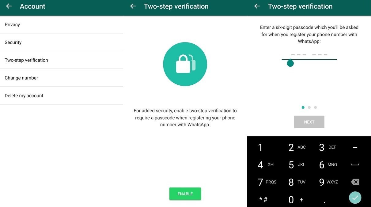 What is the use of whatsapp two step verification