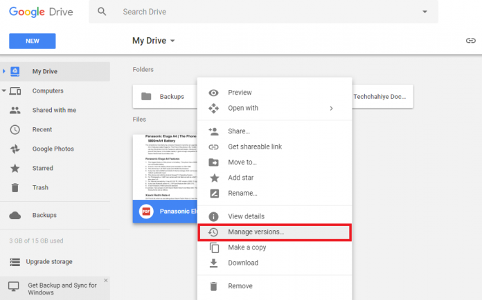 How to Hide File Inside Google Drive Snap 1