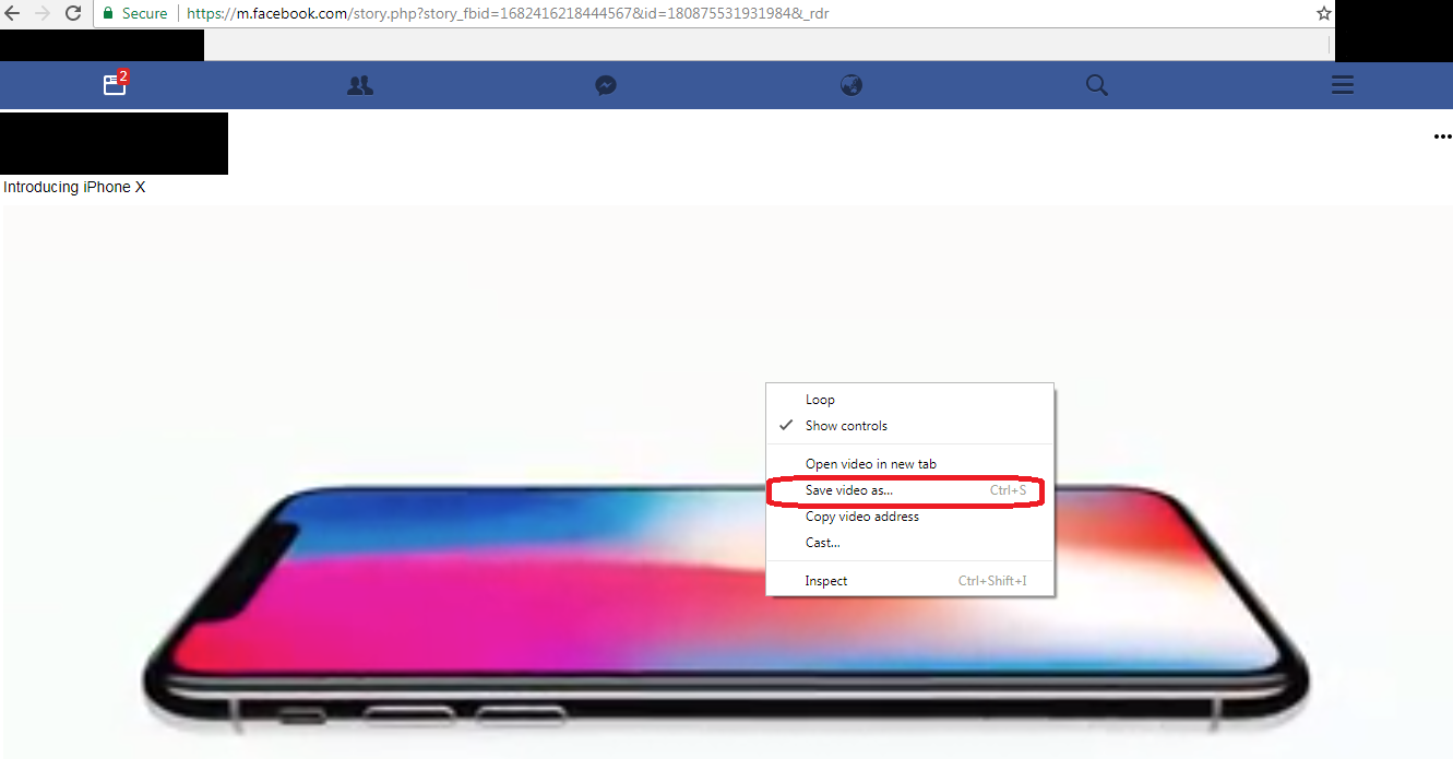 Step 5 download facebook videos without any software