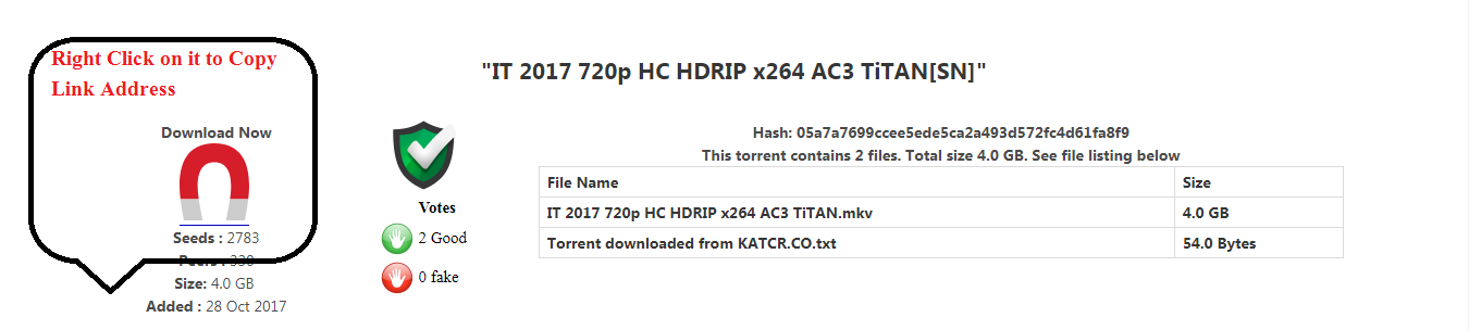 How to copy torrent magnetic link copy
