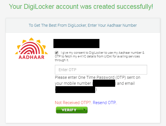 How to Get a DigiLocker Account Screenshot 5