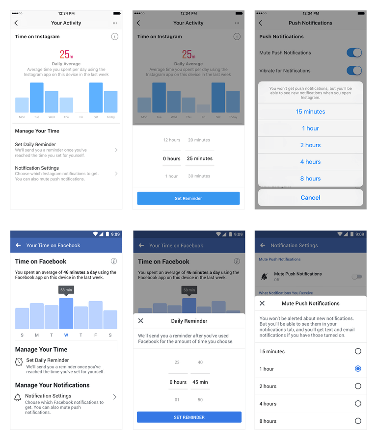 Facebook New Time Management Apps