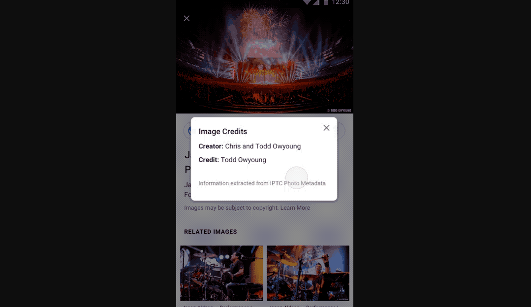 Google Images Adds Creator and Credit Metadata
