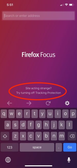 Firefox Focus Feature Recommendation