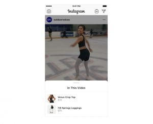 Instagram Shopping via Video Post