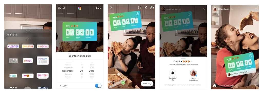 Instagram Countdown Sticker