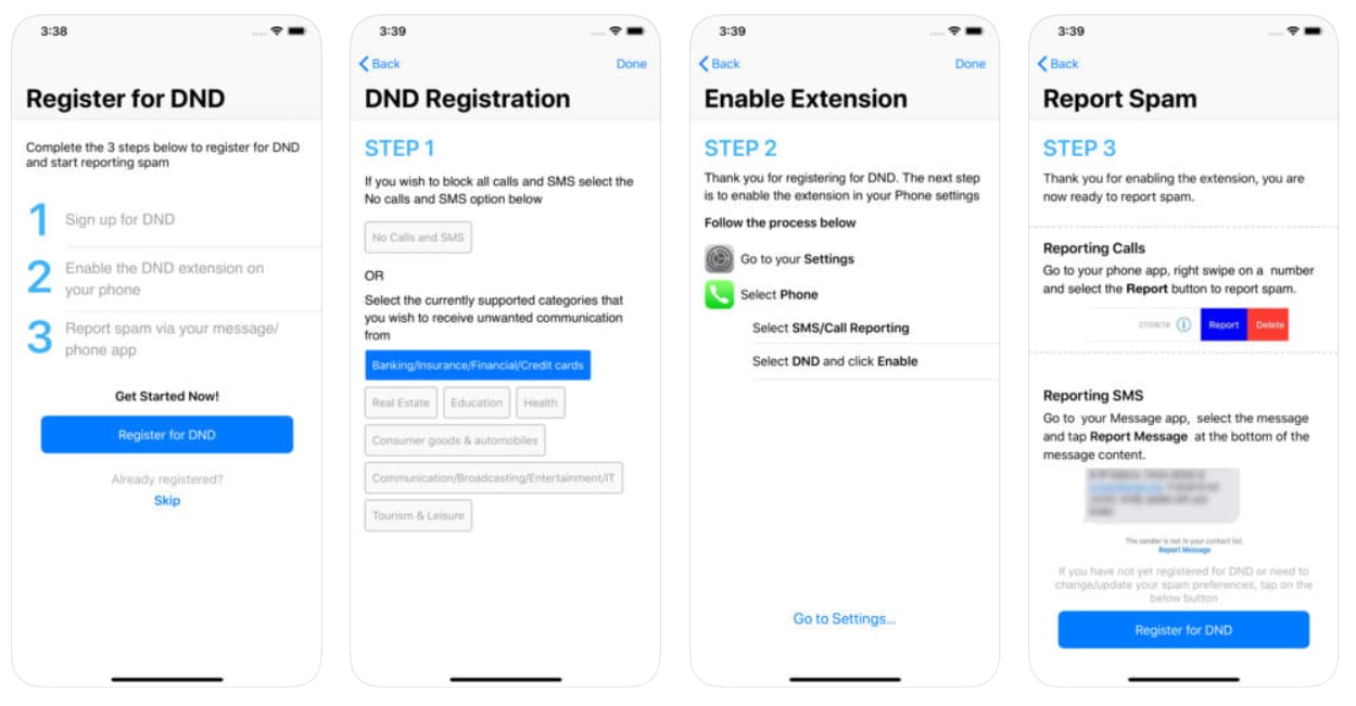 TRAI DND App Registration Process