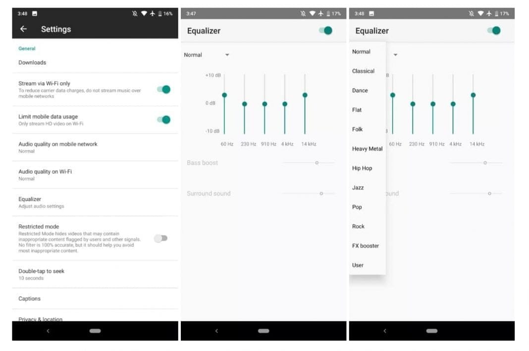 YouTube Music Gets Equalizer Settings in Version 2.59