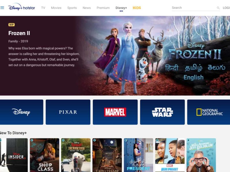 Disney Plus Live India