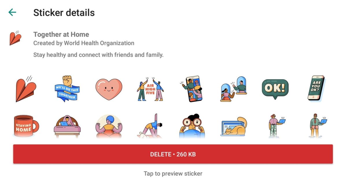 WhatsApp Launches Together at Home Sticker Pack