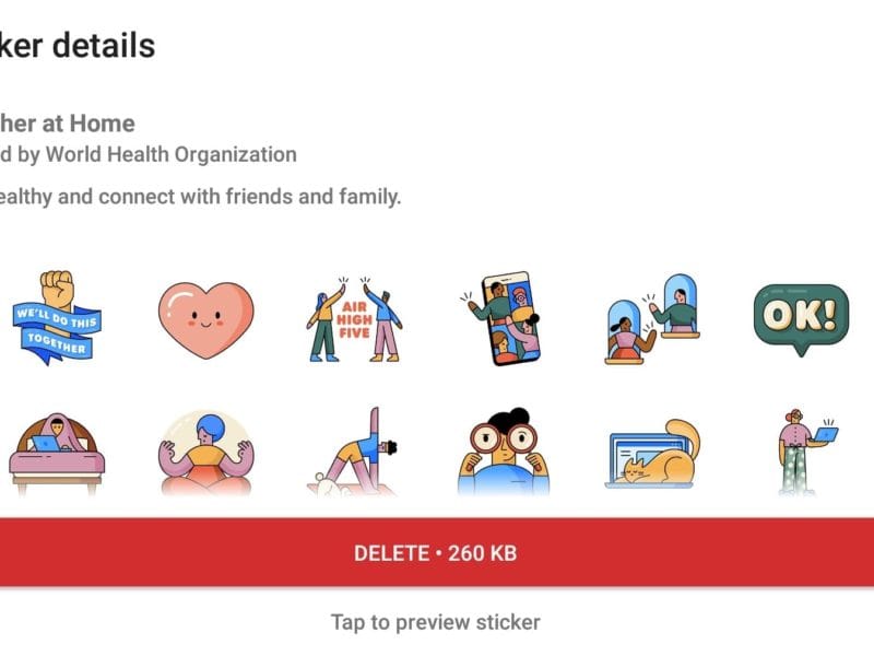 WhatsApp Launches Together at Home Sticker Pack