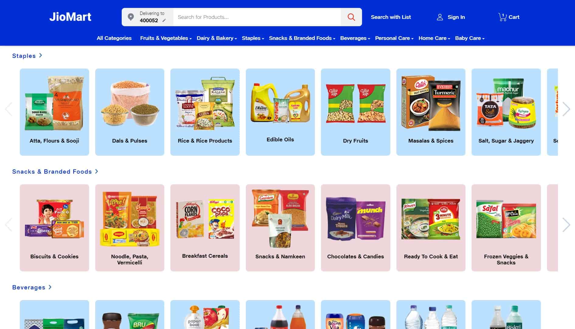 JioMart Website has now been Live