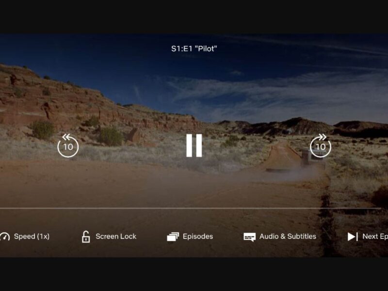 Netflix testing the Playback Speed Option