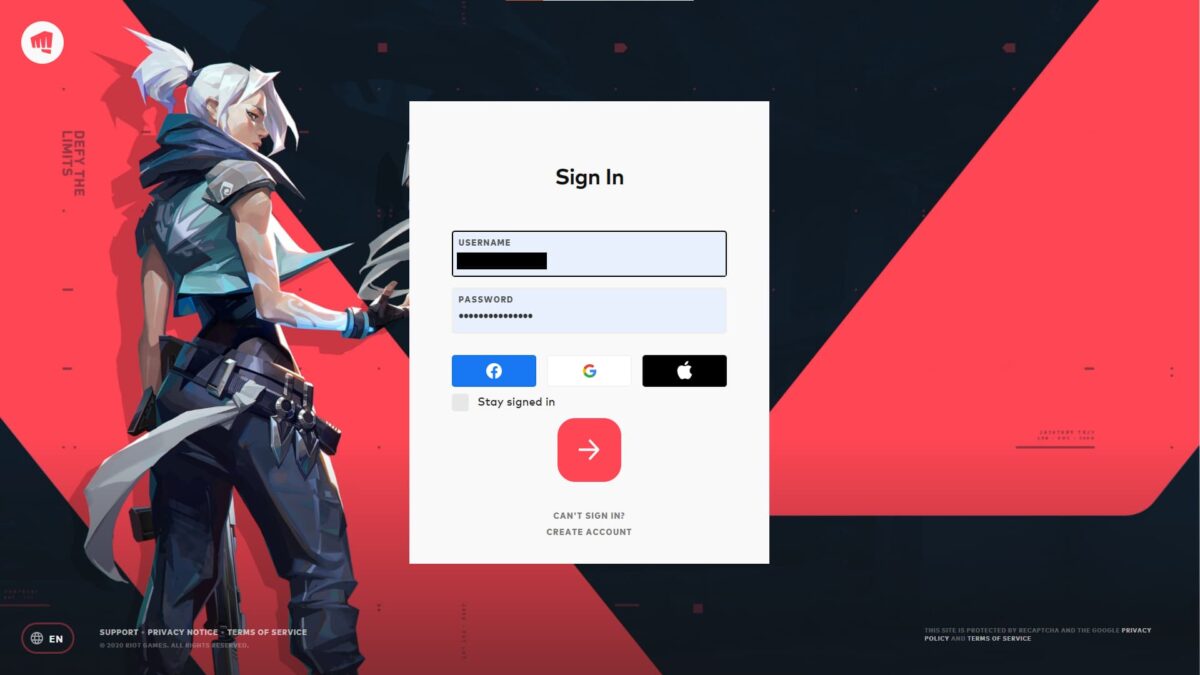 Valorant adds new Social Sign In options